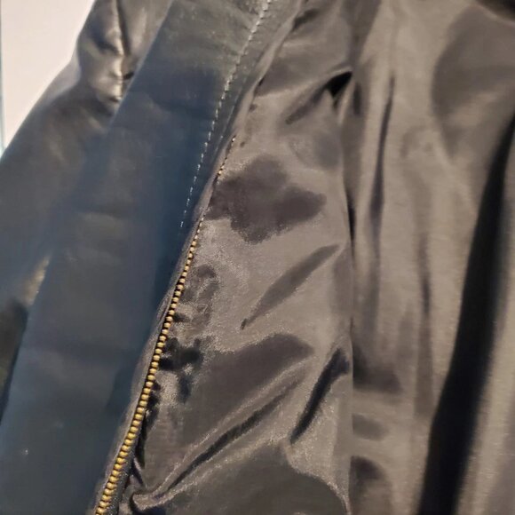 Vintage 80s 90s Wilsons Black Leather Cropped Biker Punk Moto Jacket Sz M - Picture 16 of 16
